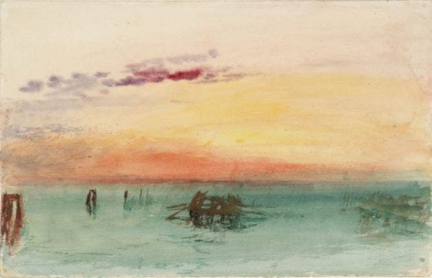 Las obras de Turner provienen de la Tate Gallery. Foto: Museo Jacquemart AndrÃ©.
