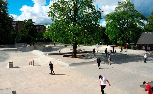 FÃ¦lledparken Skatepark. Foto Visit Denmark.