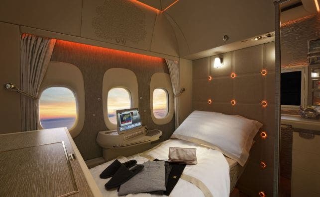 La nueva suite de Emirates no cuenta con ventanillas, sino que son paneles de ultra alta definiciÃ³n