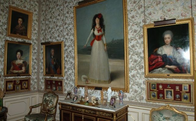 Retrato de la duquesa de Alba, de Goya, en el Palacio de Liria. Foto: EFE.