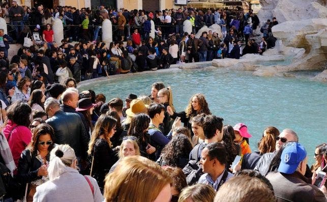 Fontana de Trevi. Foto Luciano Del Castillo EFE.