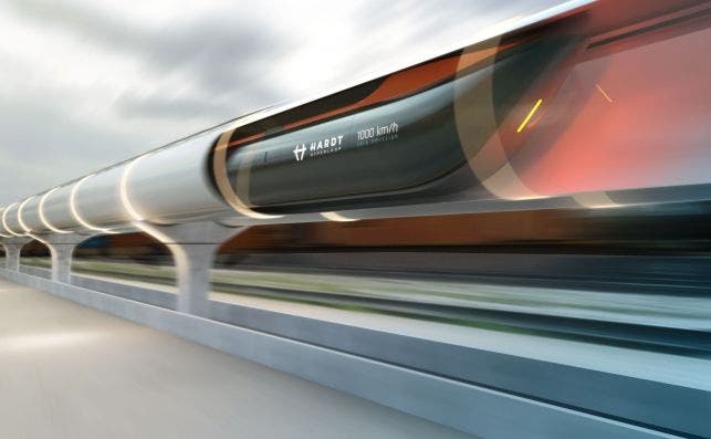 El Hyperloop puede alcanzar los 1.000 km/h. Foto Hardt Hyperloop