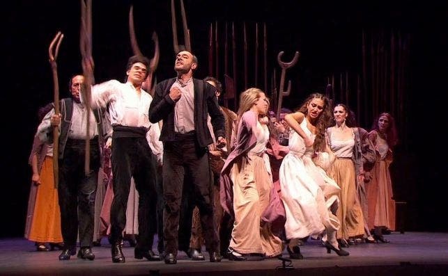 PresentaciÃ³n de Fuenteovejuna en el Teatro Real. Foto: CompanÌƒÃ­a de Antonio Gades