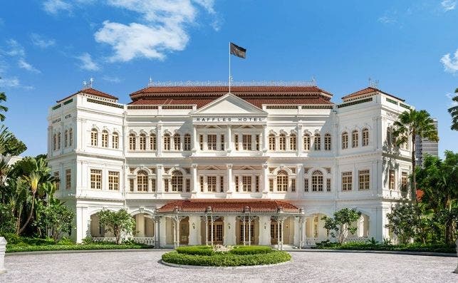 El hotel más elegante y emblemático de Singapur vuelve a brillar. Foto: Raffles Hotel Singapore.