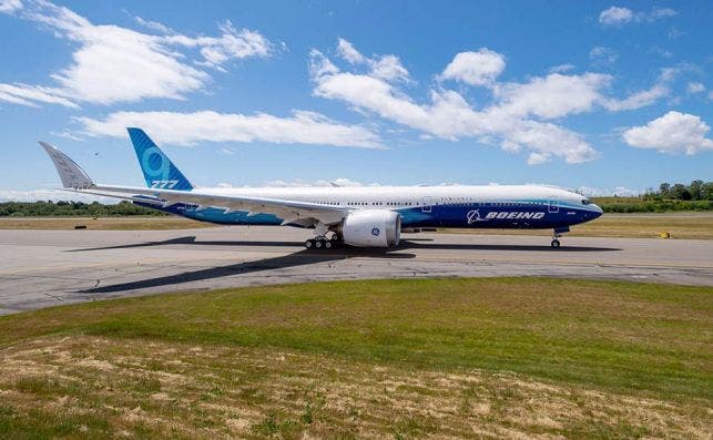 El B777-9 tendrÃ¡ una capacidad de mÃ¡s de 400 pasajeros. Foto: Boeing
