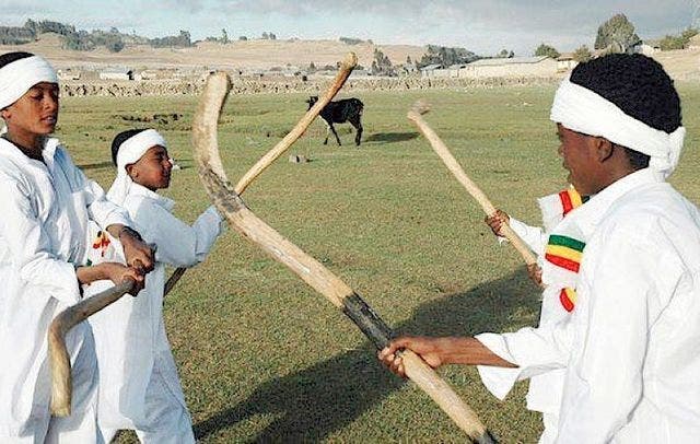  En EtiopÃ­a la Navidad se celebar con un juego parecido al hockey. 