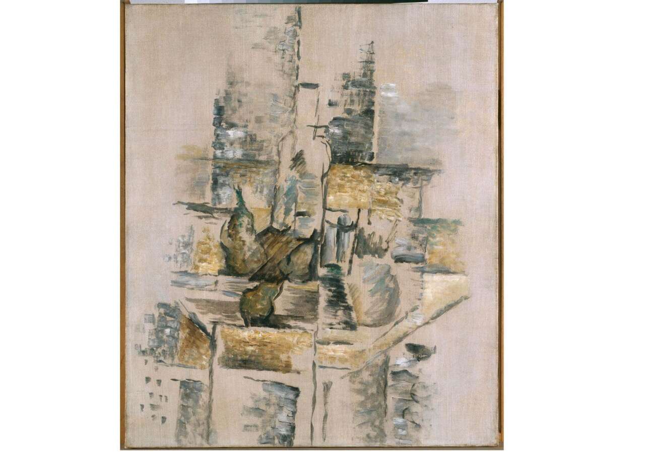 'Botella y frutas', de Georges Braque  