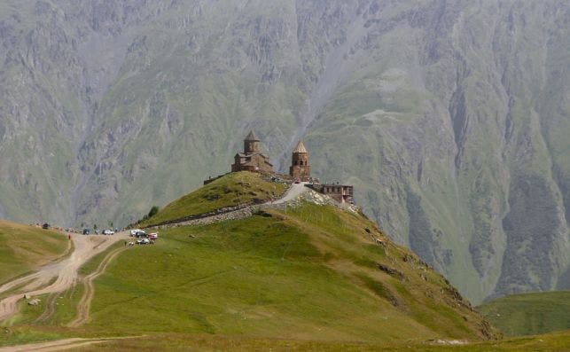 Gergeti monasteri, en Georgia. Foto: Georgi Guruli