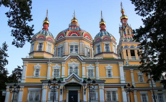 Cartedral de la AscensiÃ³n, Almaty. Foto: Getty Images.