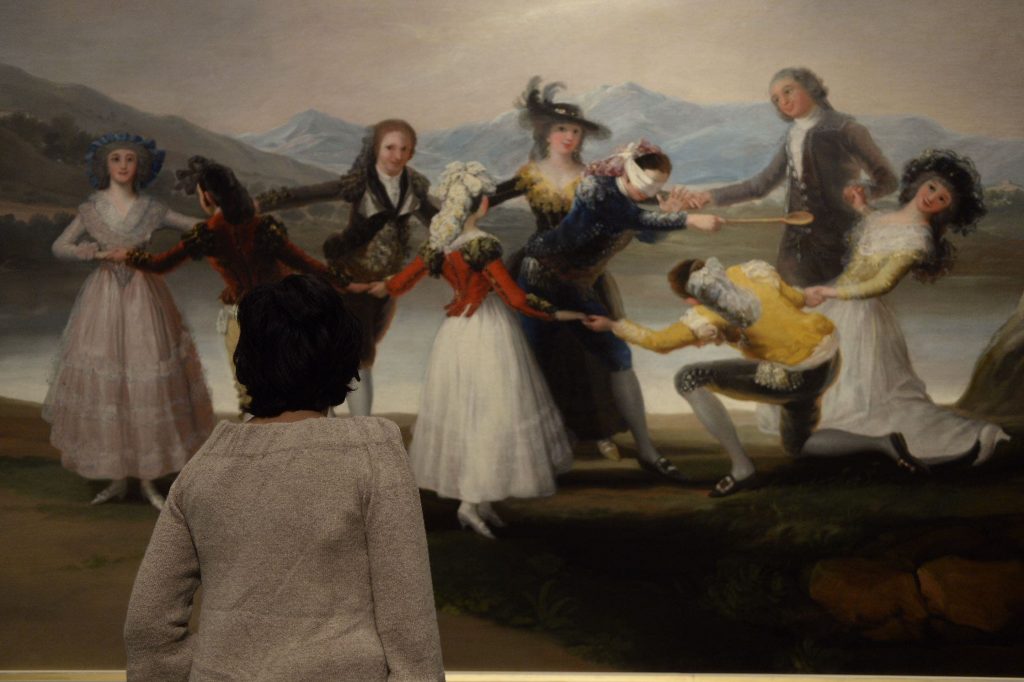'La gallina ciega', una de las obras costumbristas de Goya en el  Museo del Prado. Foto: EFE 