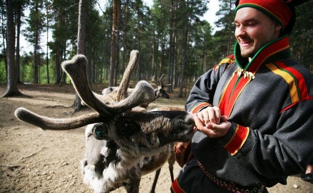 Granja de renos de una familia de Sami Inari. Foto Manena Munar.