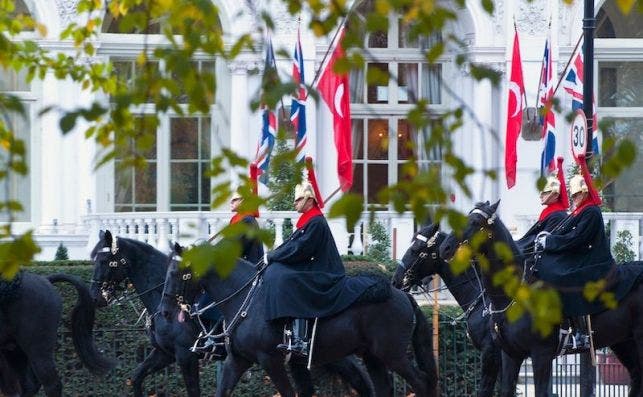 Guardia montada, Londres. Foto: Mandarin Oriental.