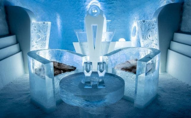 Cada aÃ±o, Icehotel se construye completamente de nuevo. Foto Asaf Kliger.