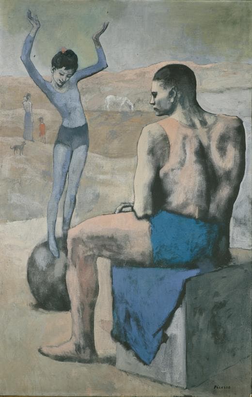 La acroÌbata de la bola, Pablo Picasso. Museo Pushkin