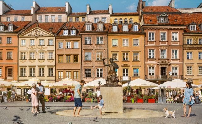 La ciudad vieja de Varsovia. Foto Turismo de Varsovia. 