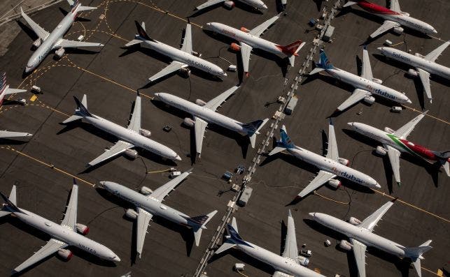 La crisis del B737 Max acaba finalmente con su produccioÌn. Foto: EFE | EPA.