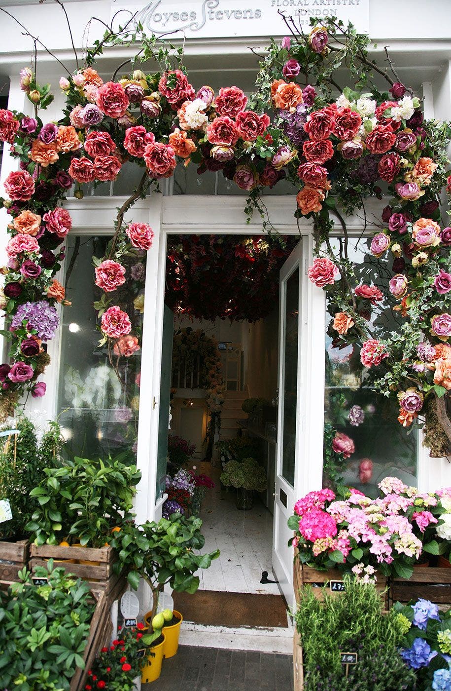La exclusiva tienda de flores Moyses Stevens. Foto Manena Munar.
