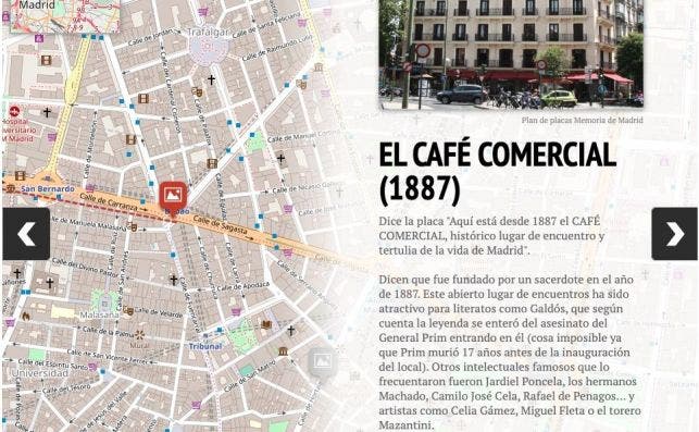 La Fontana de Oro o el CafeÌ Comercial son algunos puntos galdosianos que auÌn podemos visitar.