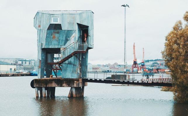 La sauna de Frihamnen. Foto Anton Olin | Turismo de Suecia.