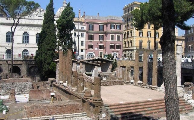 Largo di Torre Argentina. Roma. Foto Wikipedia.