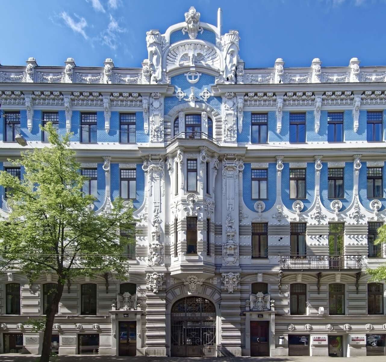 Las fachadas art nouveau son un espectÃ¡culo en Riga. Foto: Pixabay.