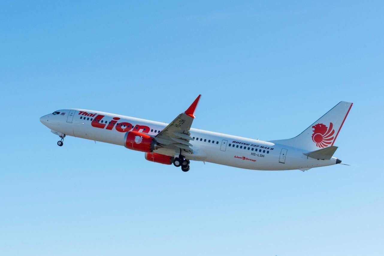 Thai Lion Air es la primera empresa que usa los B737 MAX 9. Foto: Boeing.