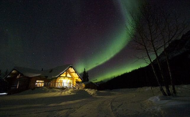 Log Cabin Wilderness lodge, Alaska (EEUU).
