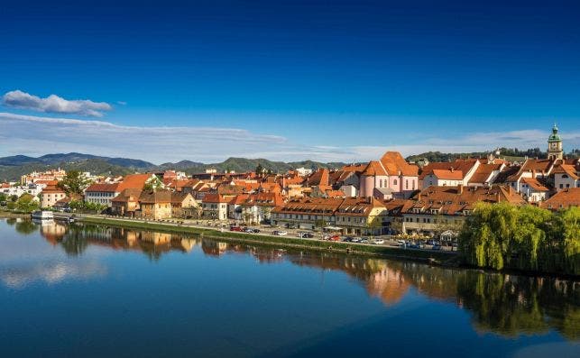 MÃ¡ribor se encuentra a la vera del rÃ­o Drava. Foto: Turismo de MÃ¡ribor.