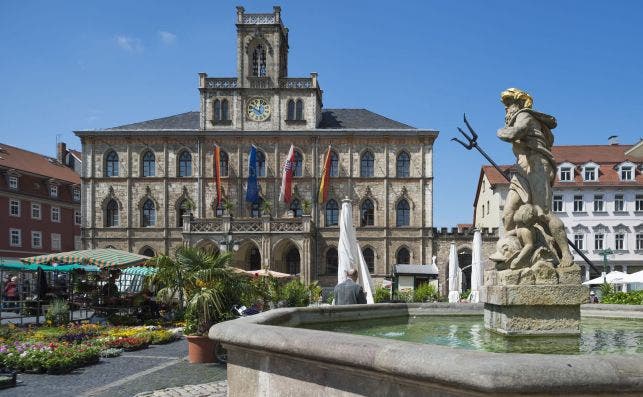 Marktplatz en Weimar. Foto Getty Images.