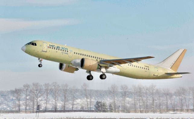 Rusia ya cuenta con cuatro prototipos del MC-21-300. Foto: Irkut Corporation.