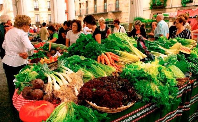 El mercado de Ordizia existe desde la Edad Media. Foto: Mercado de Ordizia.