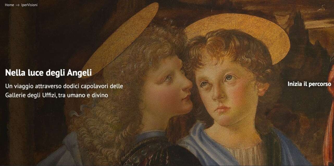 Nella luce degli Angeli. Gallerie degli Uffizi.