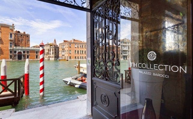 La entrada del NH Collection Palazzo Barocci, en Venecia.