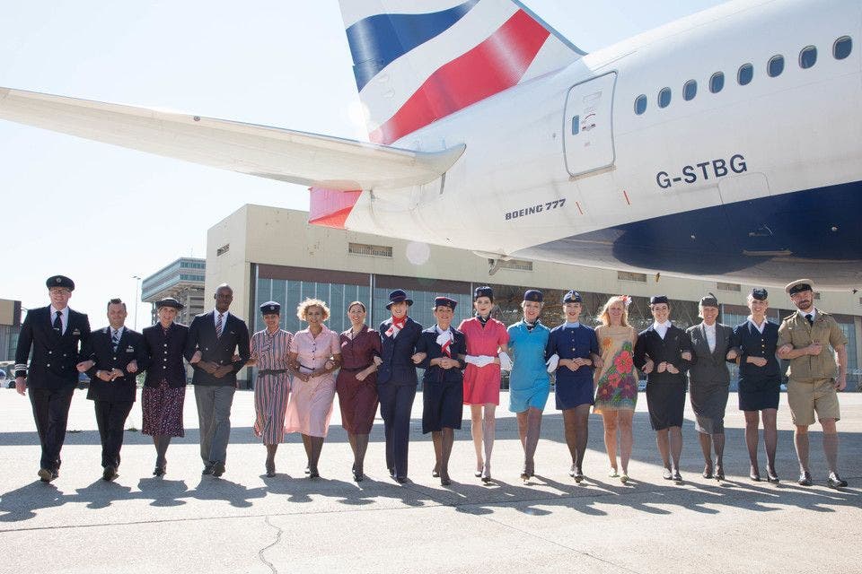 Nuevos uniformes de British Airways.