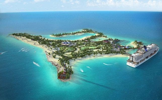 Isla privada en el Caribe
