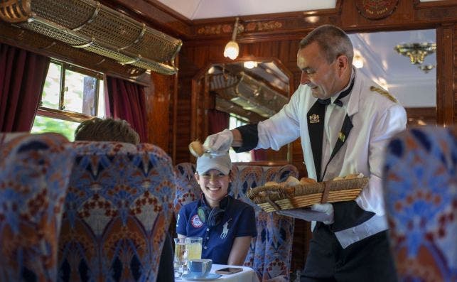 Orient Express vagoÌn comedor. Foto Sergi Reboredo.