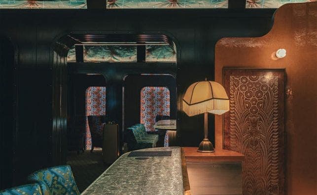 Orient Express Wagon Bar. Foto: Orient Express Bangkok Hotel.