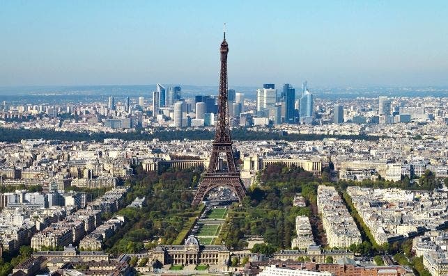 Paris vue d'ensemble tour Eiffel