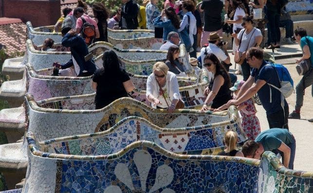 Park GÃ¼ell, uno de los destinos favoritos de los turistas internacionales en Barcelona. EFE-QG 