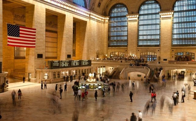 Generosidad de espacios en la Grand Central Terminal . Foto Paul Buffington Unsplash