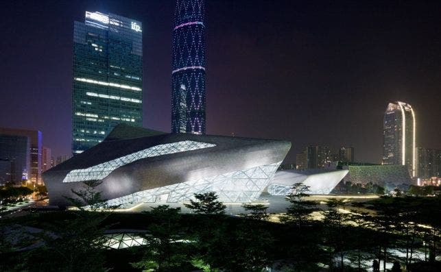 Ã“pera de Guangzhou. Foto Zaha Hadid.