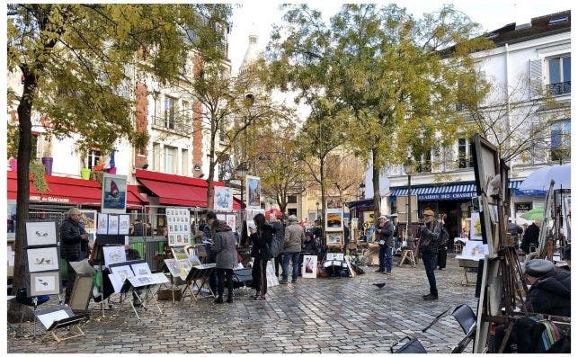 Place du Tertre, Paris. Foto Aiva | Flickr (CC by 2.0)