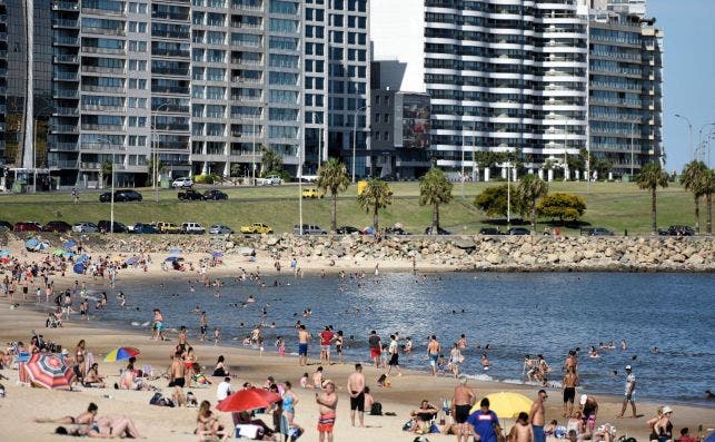 Playa Pocitos. Foto Intendencia de Montevideo