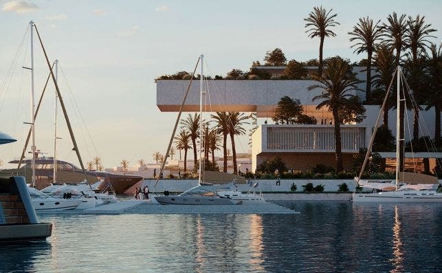 Proyecto de puerto deportivo. Foto The Red Sea Project.