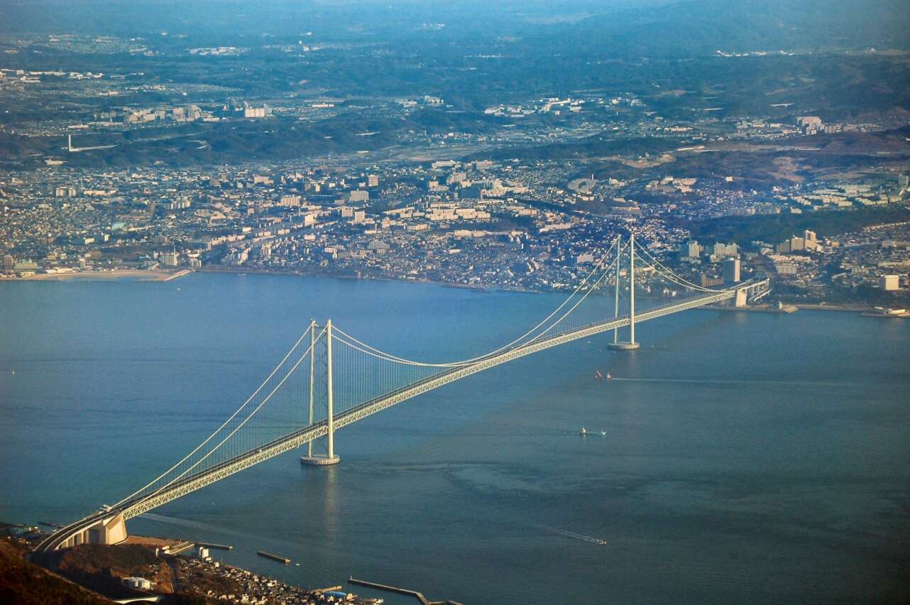 El puente Akashi Kaikyo. Foto: Wikicommons/CC by 3.0 (dominio pÃºblico)