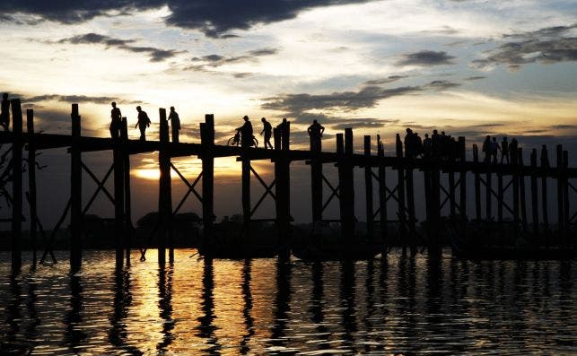 El impresionante puente de madera de U-Bein. Foto: Manena Munar.