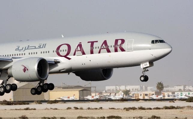 Qatar operarÃ¡ la ruta MÃ¡laga-Doha con un Boeing 777 200. Foto Qatar Airways.