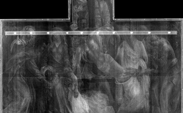 RadiografiÌa de El Descendimiento. Â©Museo de El Prado.