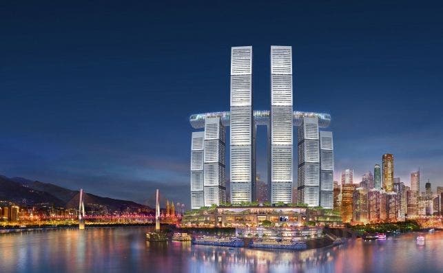 Raffles City Chongqing. Foto Safdie Architects.