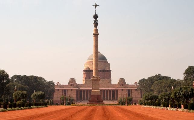 Rashtrapati Bhavan en Nueva Delhi.